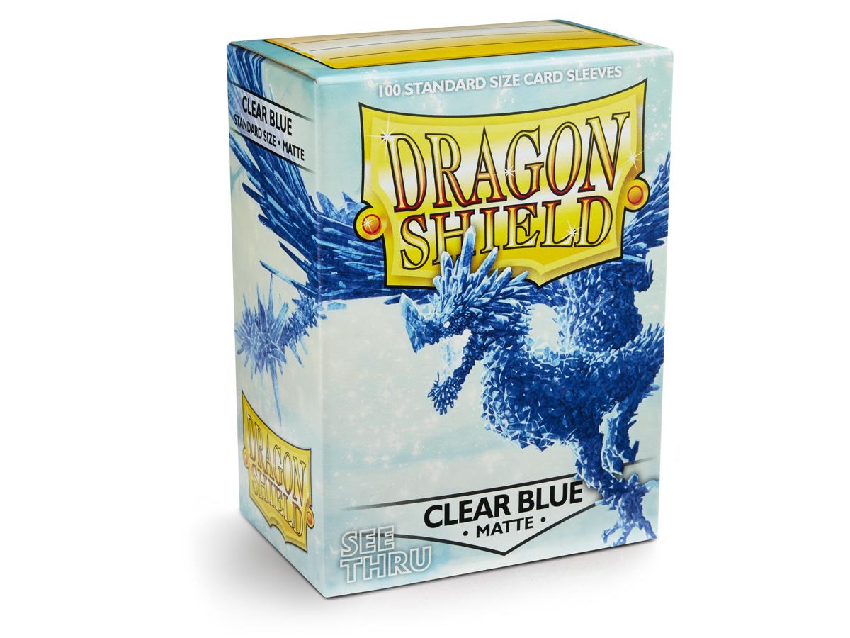 

Протекторы Dragon Shield прозрачные матовые синие clear blue, 100 шт., Синий