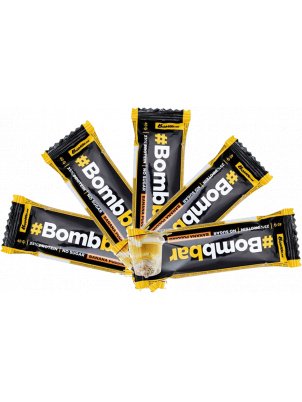 фото Батончик bombbar protein bar in chocolate 5 40 г, 5 шт., банановый пудинг