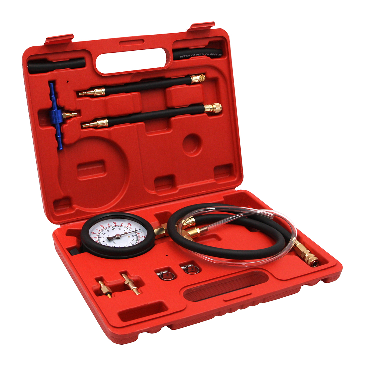 Набор для проверки давления топлива в системе(бензин) Car-tool CT-B0128