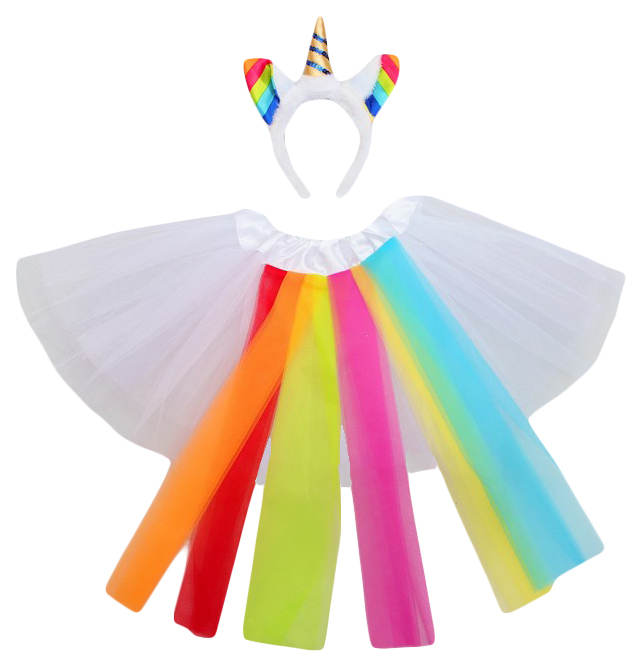 фото Карнавальный костюм sima-land единорог, цв. разноцветный р.104