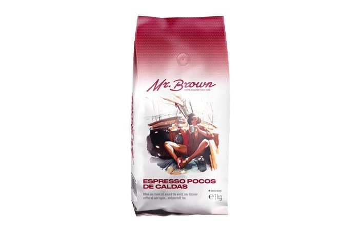 Кофе Mr.Brown Espresso Pocos De Caldas в зернах 1 кг