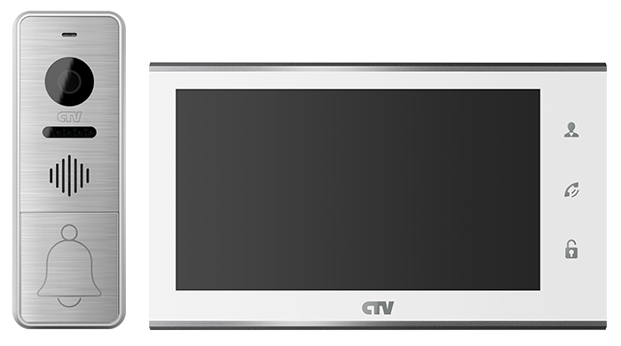 Комплект видеодомофона CTV-DP4705AHD - Белый