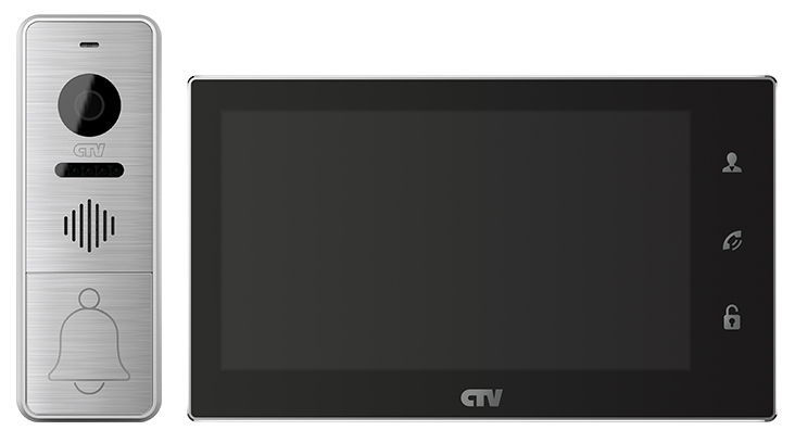 Комплект видеодомофона CTV-DP4706AHD - Черный