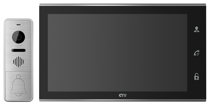 Комплект видеодомофона CTV-DP4105AHD - Черный
