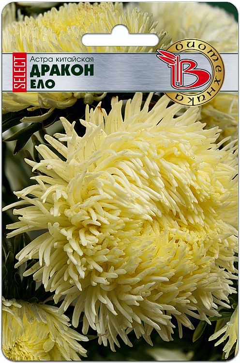 

Семена цветов Биотехника Био Астра китайская Дракон SELECT Ело 40 шт.