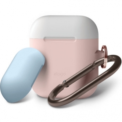 фото Чехол elago silicone duo case для apple airpods pink