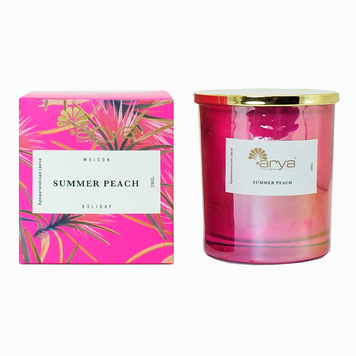 

Ароматическая Свеча Arya 290 gr Summer Peach