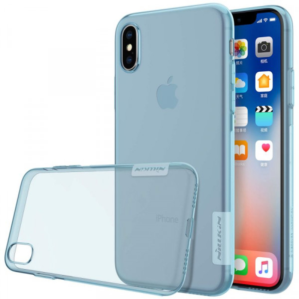 фото Чехол nillkin nature series для apple iphone x (5.8) / xs (5.8) blue