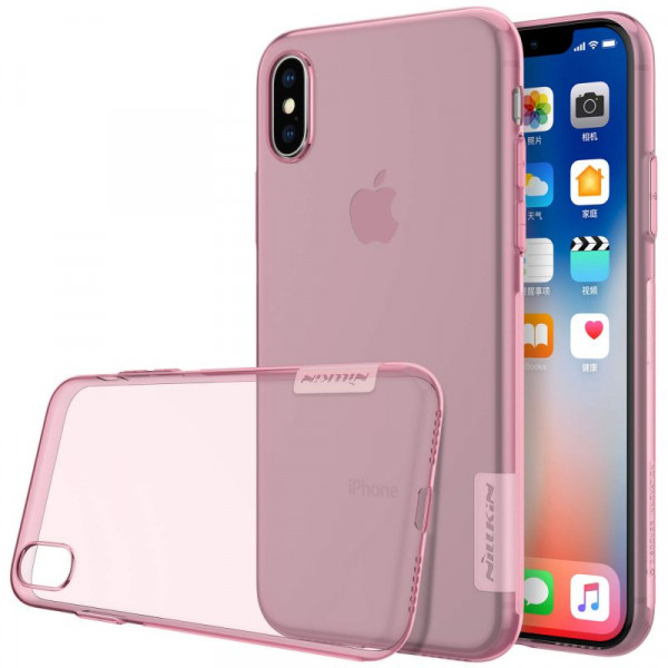 фото Чехол nillkin nature series для apple iphone x (5.8) / xs (5.8) pink