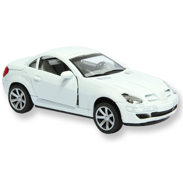 

Металлическая инерционная машинка Mercedes-Bens Slk масштаб 1:32; свет, звук