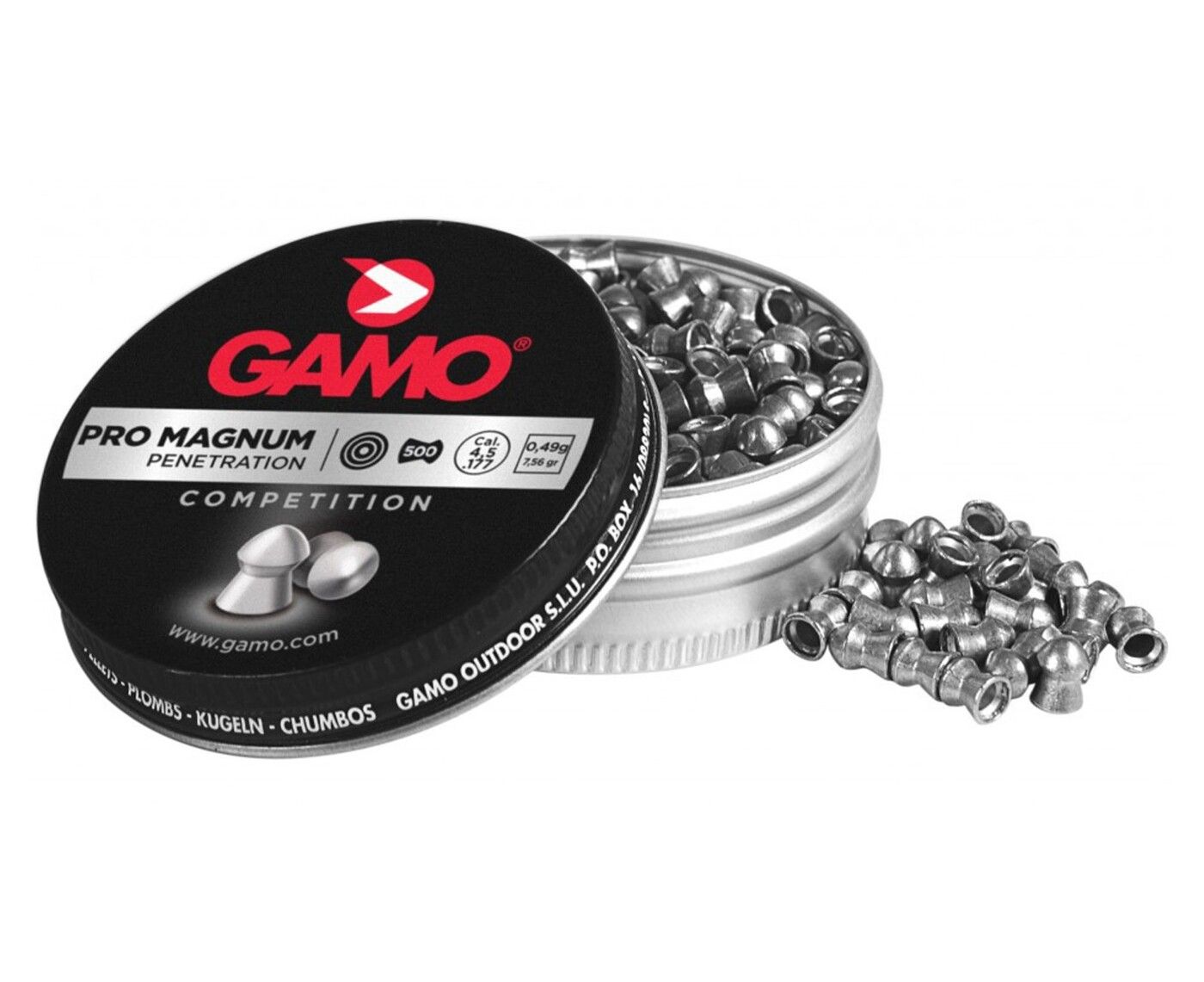 Пули пневматические GAMO Pro Magnum 4,5 мм 0,49 грамма (500 шт.)