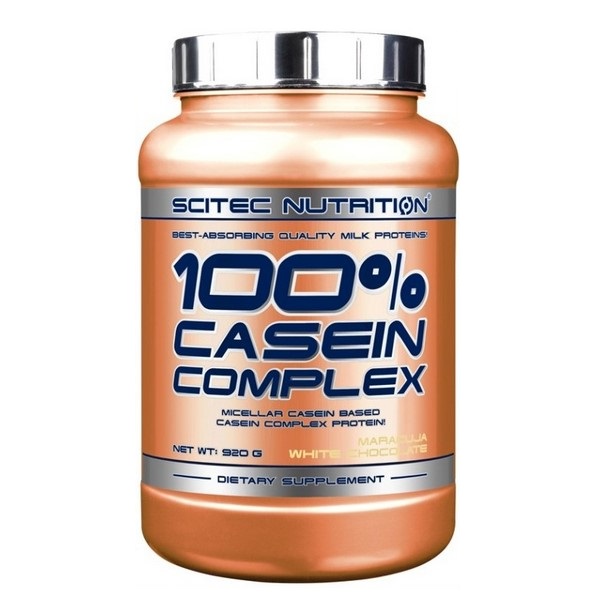 Протеин Scitec Nutrition 100% Casein Complex, 920 г, maracuja white chocolate