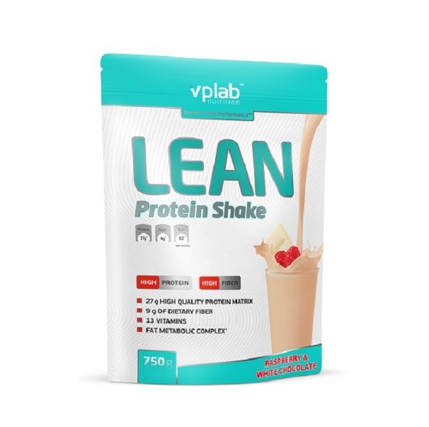 фото Протеин vplab lean protein shake, 750 г, raspberry-white chocolate