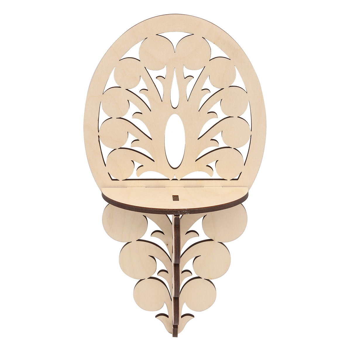 

L-376 Деревянная заготовка Астра полочка, 35х19х18,5 см