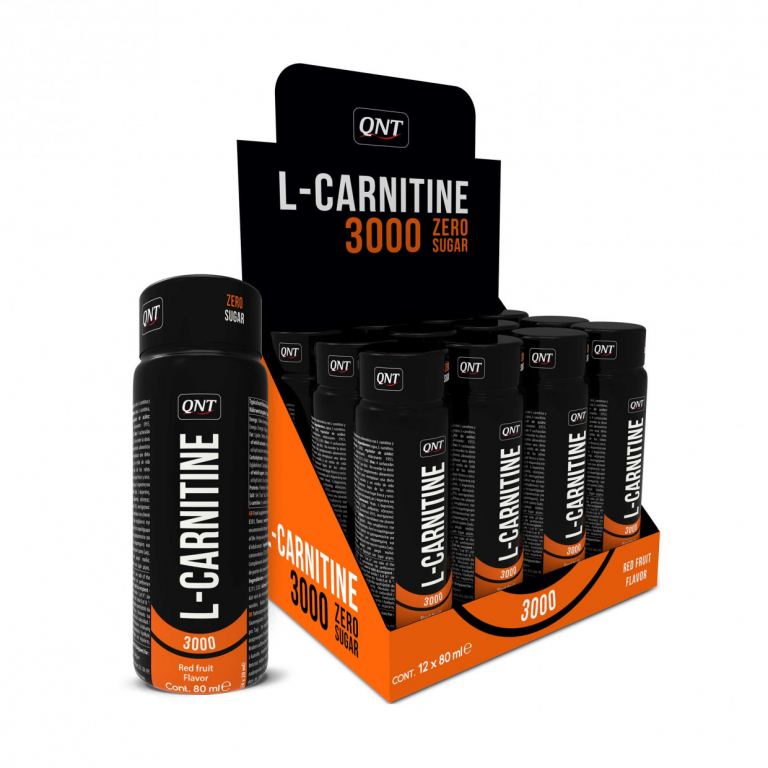 QNT L-Carnitine 3000 mg.  красный фрукт 12*80 мл.