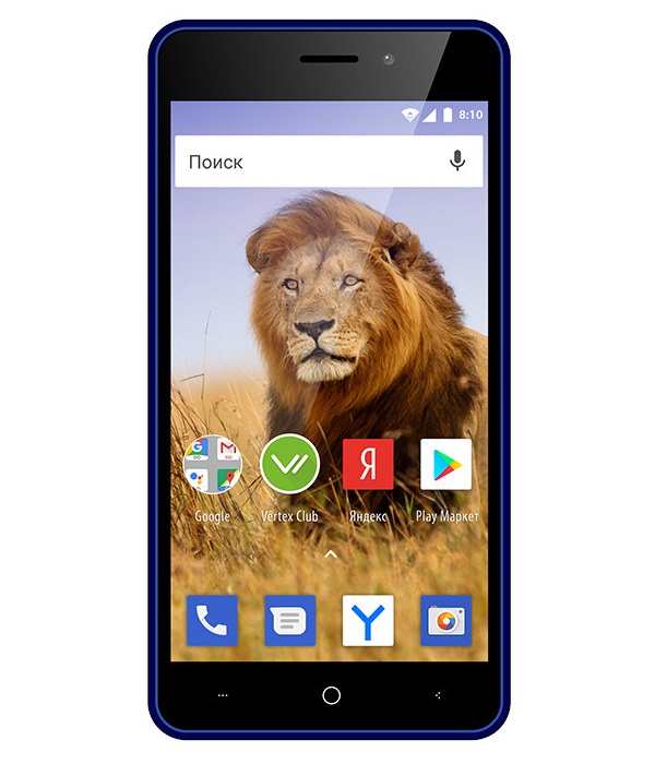 фото Смартфон vertex impress lion 3g dual cam sapphire