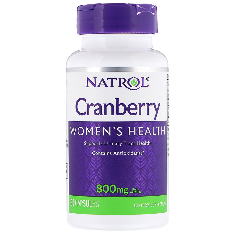 

Natrol Cranberry 800 mg 30 капс.