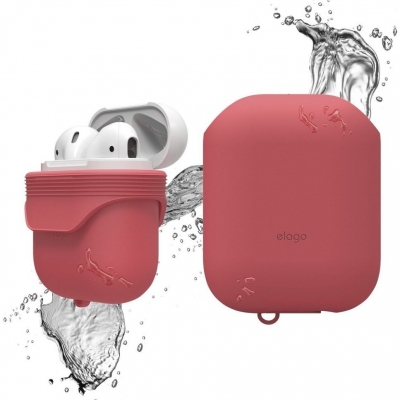 фото Чехол elago waterproof hang case для airpods red