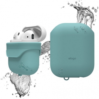 фото Чехол elago waterproof hang case для airpods turquoise