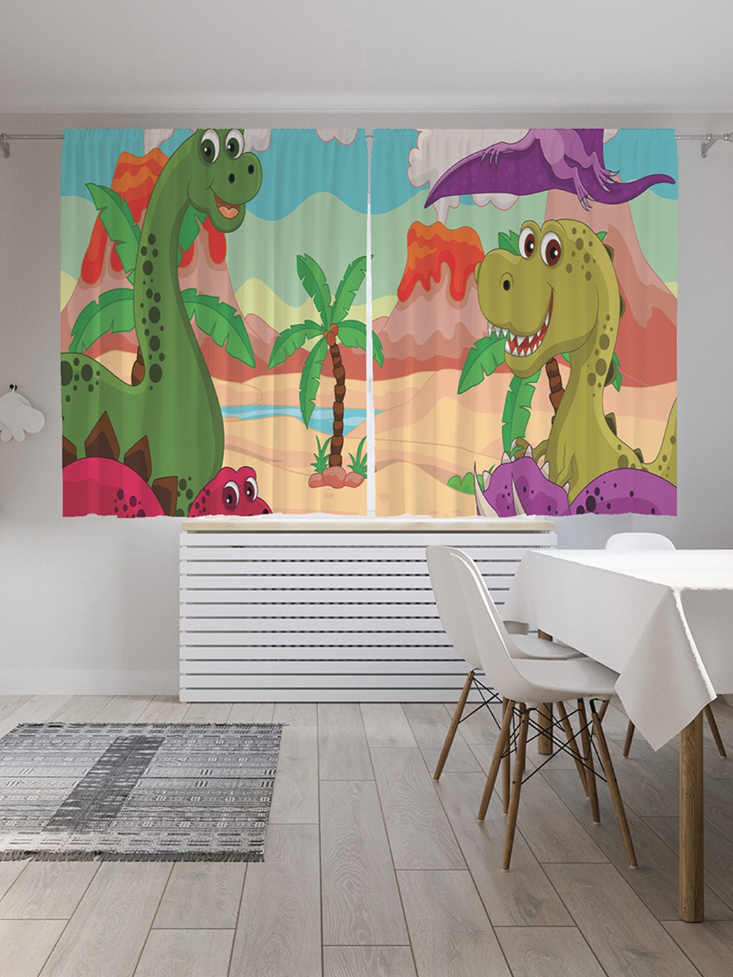 

Шторы под лён JoyArty «Улыбка динозавров», серия Oxford DeLux, 290х180 см, Шторы под лён «Улыбка динозавров», серия Oxford DeLux, 290х180 см