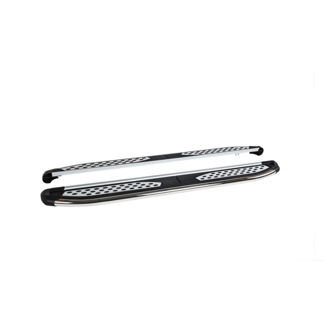 

Пороги площадки Can Otomotiv на Хендай Н1 2007-2018 №14 Zirkon, алюм. HYH1.59.1240