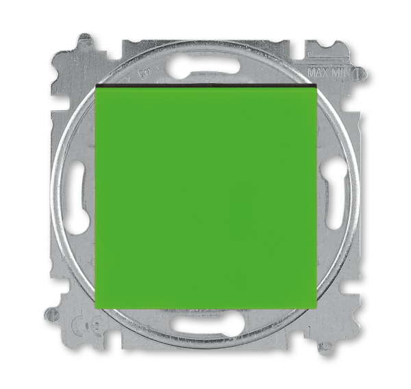 фото Выключатель abb epj levit зелёный, дымчатый чёрный 1-клавишный