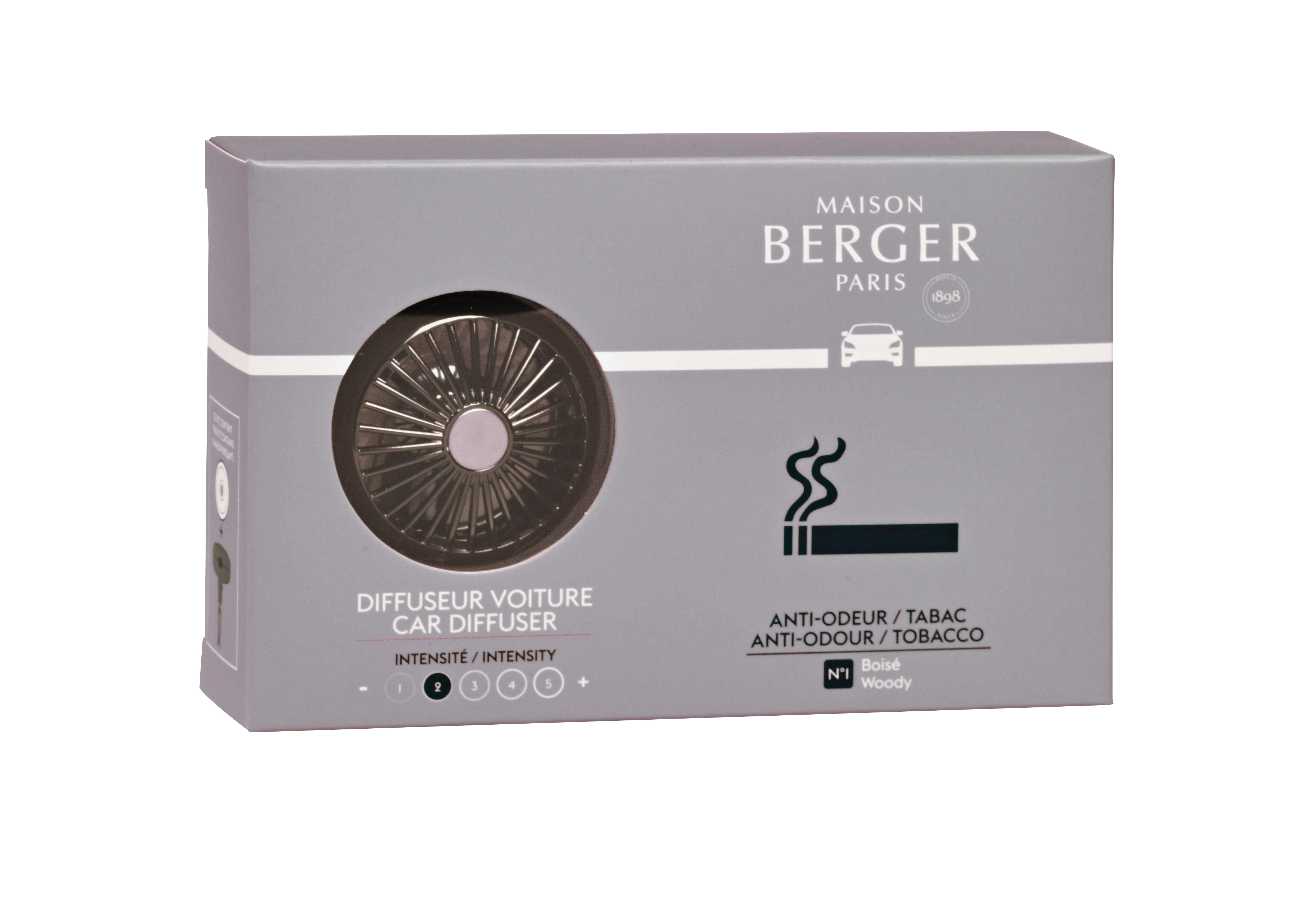 

Автомобильный ароматизатор-клипса Maison Berger, антитабак