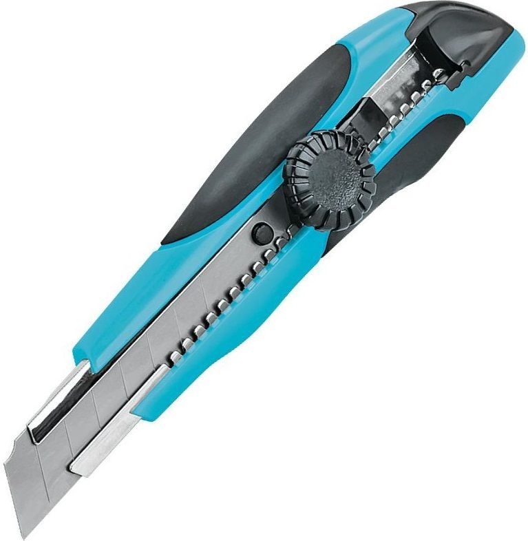 фото Нож канцелярский с крутящимся фиксатором, 18 мм (1211) центроинструмент