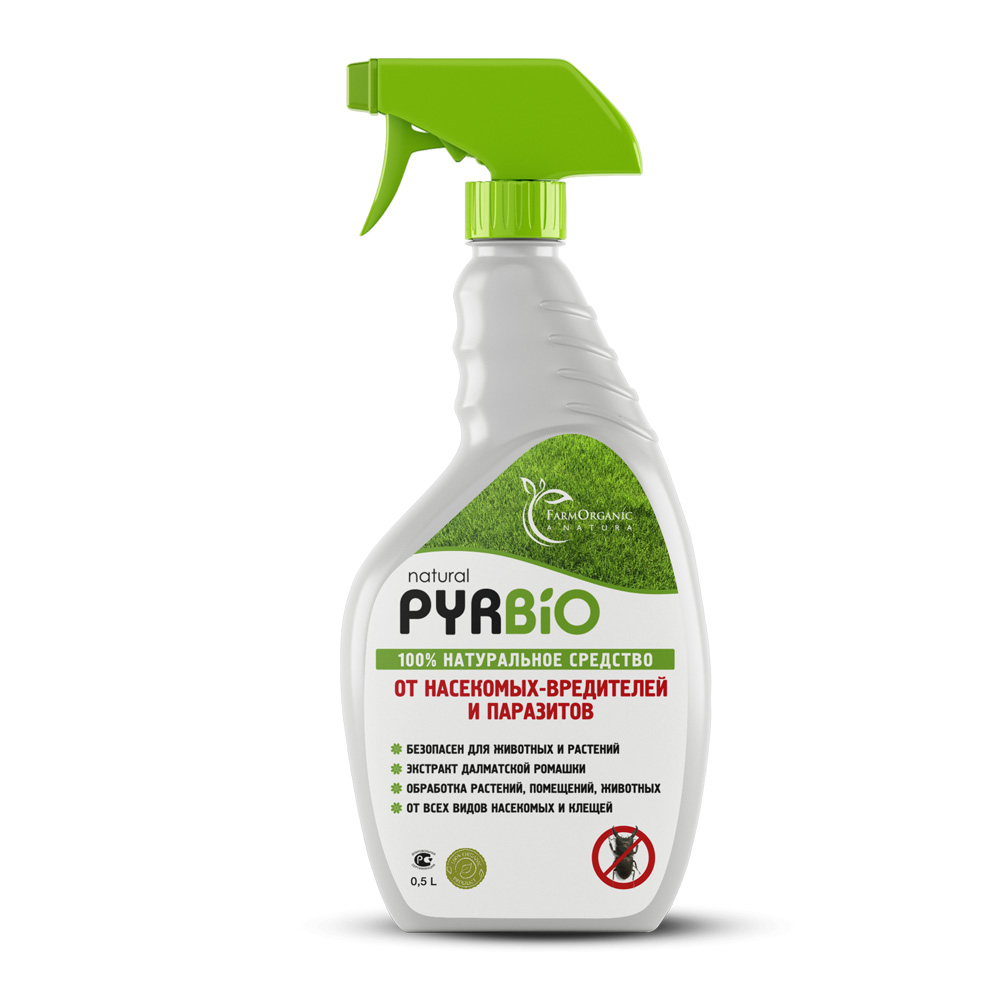 

Спрей от насекомых и паразитов PYRBIO Natural (Пурбио Натурал) , 0,5 л