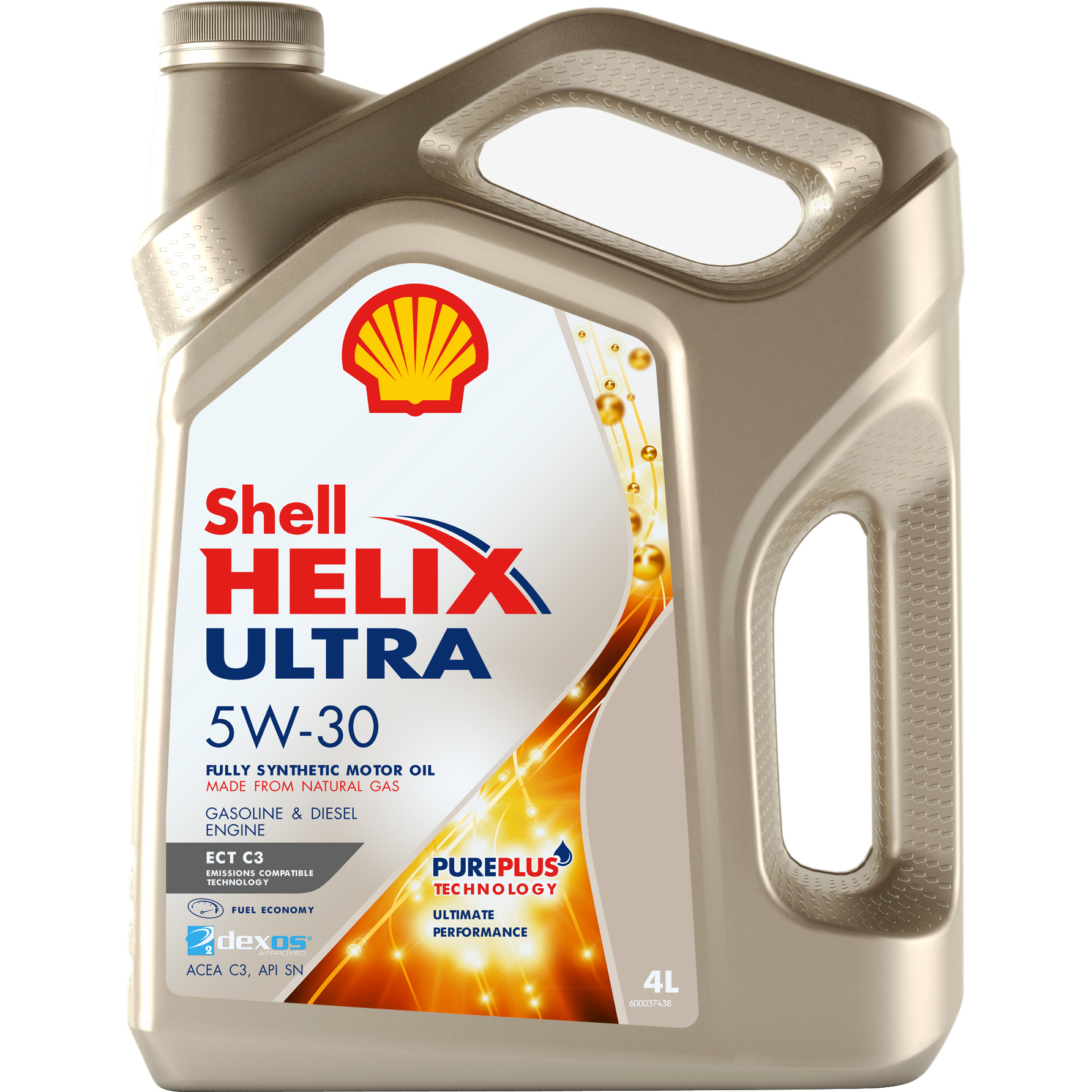 фото Моторное масло shell helix ultra ect 5w-30 c3 4л