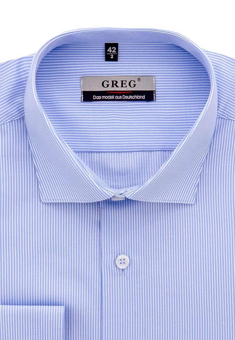 Рубашка мужская Greg 211/139/1122/Z голубая 39