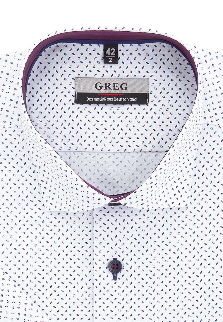 Рубашка мужская Greg 173/109/2107/ZS/1 белая 38