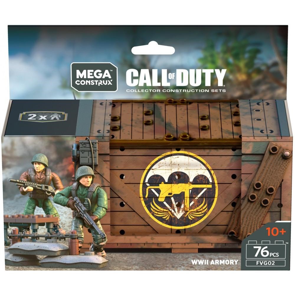 фото Конструктор mega construx call of duty wwii armory shipment dom, 76 деталей