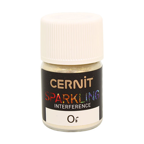 фото Ce6110005 мика-порошок (слюда) cernit interference sparkling powder золото, 5 г
