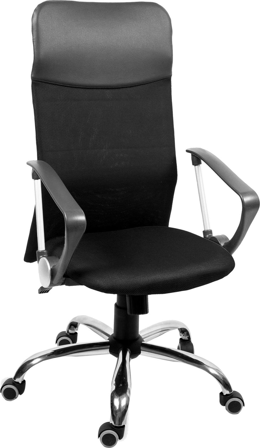 Офисное кресло Leo A chrome/Ткань сетка чёрная