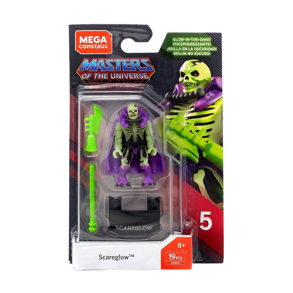 фото Подвижная фигурка mega construx scare glow властелины вселенной, 19 деталей