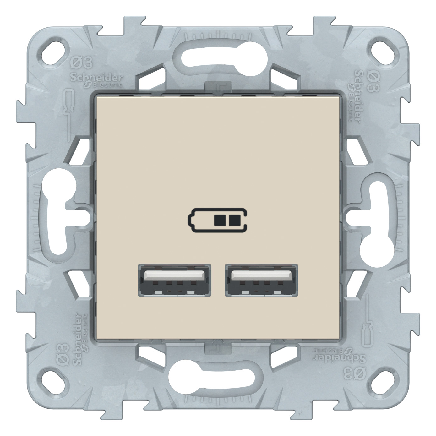 фото Usb-розетка schneider electric unica new nu541844