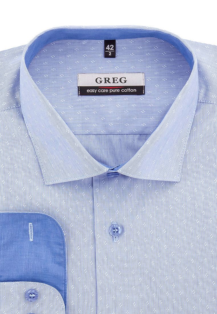 Рубашка мужская Greg 213/131/6054/Z/1_GB голубая 40