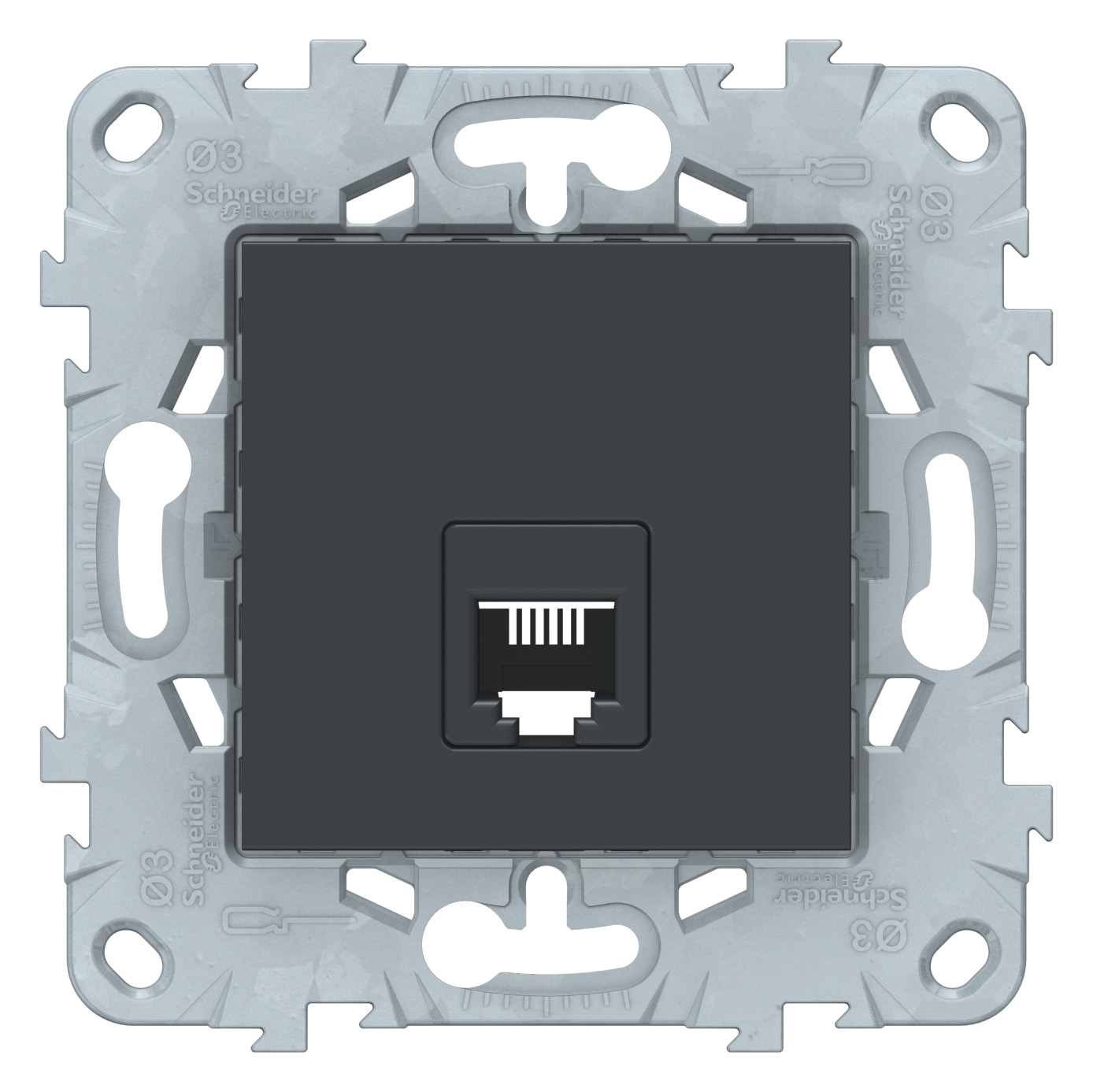 

ТФ-розетка Schneider Electric Unica New NU549254, Черный