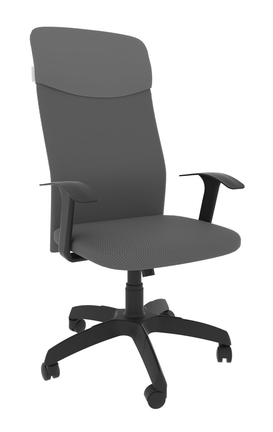 Офисное кресло Leo A black/Ткань сетка светло-серая