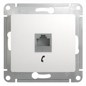 

ТФ-розетка Schneider Electric Glossa GSL000181T, Белый