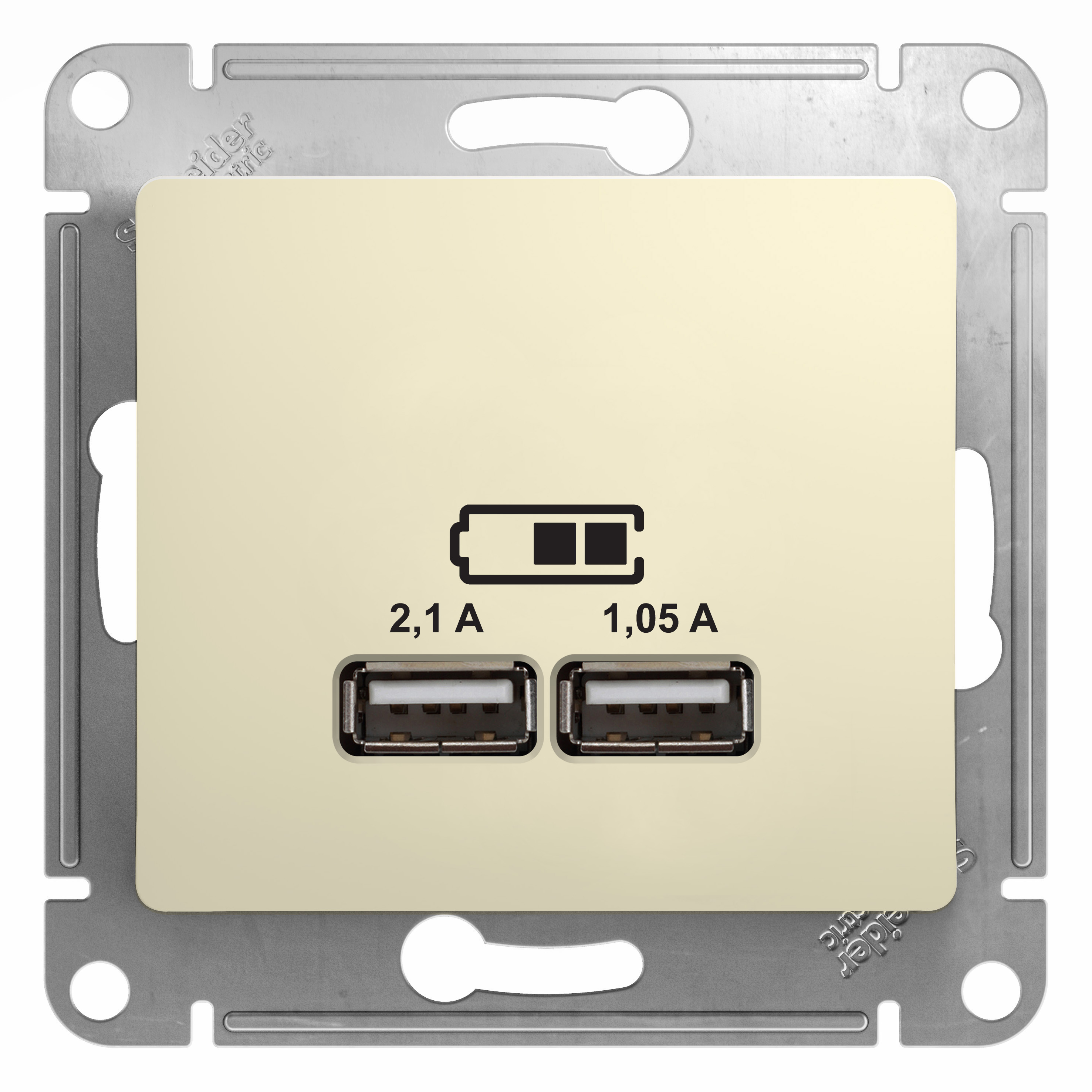 фото Usb-розетка schneider electric glossa gsl000233