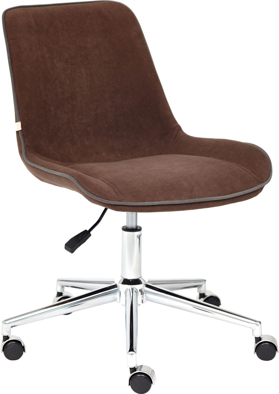 фото Офисное кресло style/флок коричневый 6 tetchair