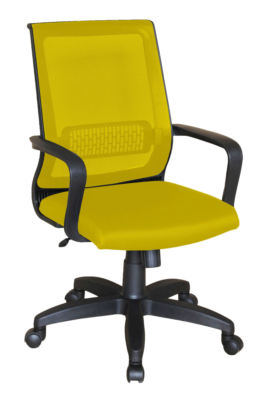 фото Офисное кресло оптима стандарт плюс/ткань сетка желтая мирэй групп