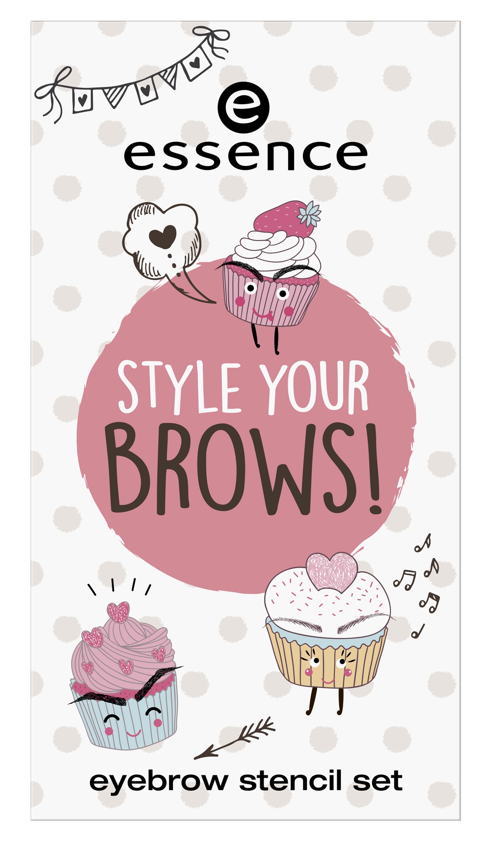 фото Набор трафаретов для бровей essence style your brows! eyebrow stencil set т.01