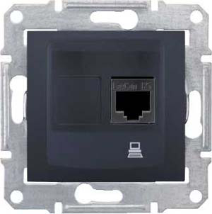 фото Компьютерная розетка schneider electric sedna sdn4300170