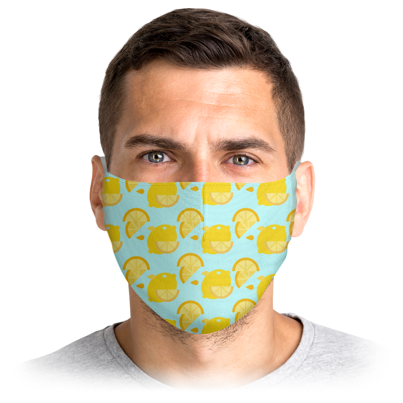 

Многоразовая маска Printio Stop virus! голубая M, Stop virus!