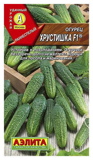 

Семена огурец Аэлита Хрустишка F1 00-00592461 1 уп.