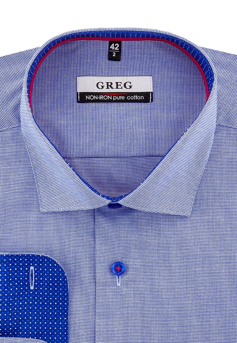 Рубашка мужская Greg 213/131/5577/Z/1p голубая 39