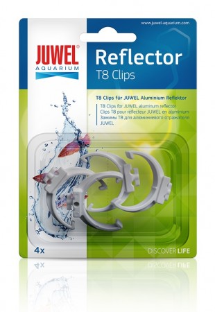 Клипсы для отражателей для аквариумов JUWEL Plastic Reflector Clips T8, пластиковые, 4 шт